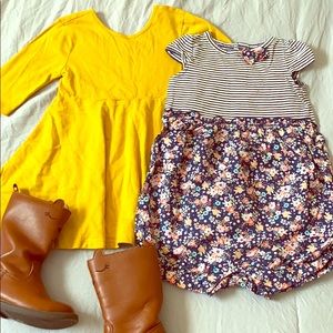 12-18MO girls dress, romper, and boots